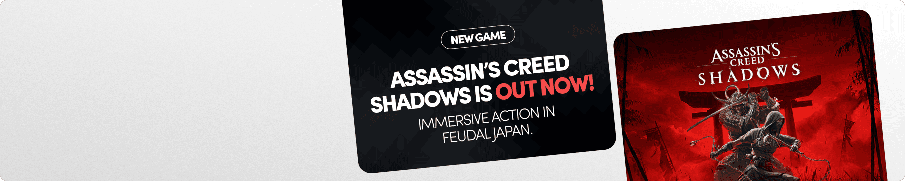 Assassin's Creed Shadows Launch Banner Assassin's Creed Shadows Launch Banner