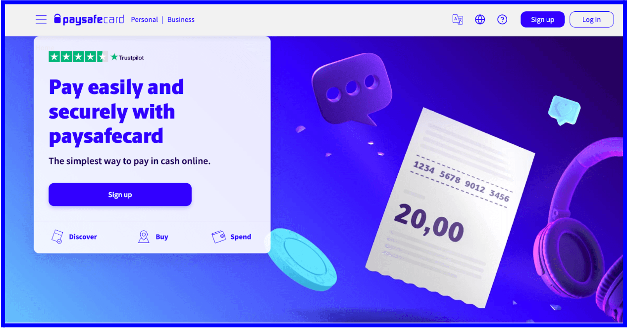 Pay easily and securely with paysafecard